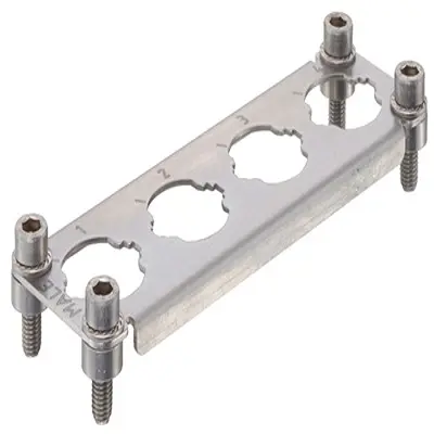 Produktfoto 1 von HARTING Han HPR Enlarged Rahmen, Stecker, M6, 141 x 43.5 mm