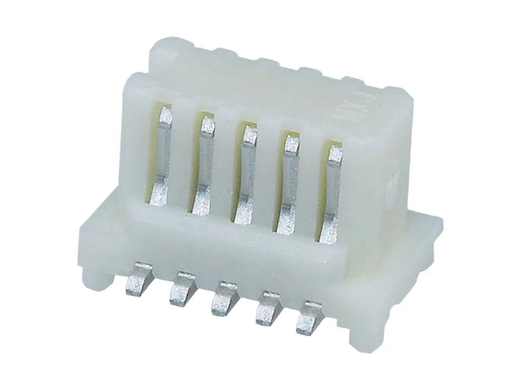 Produktfoto 1 von Molex 52465 Stiftsockel Vertikal, 28-polig / 2-reihig, Raster 0.80 mm SMD, Platine-Platine, Ummantelt