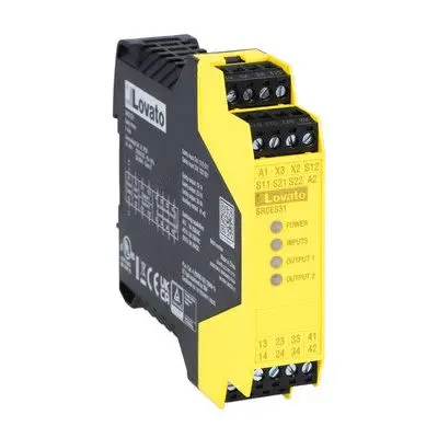 Produktfoto 1 von Lovato SRC Relais 24V, 3 Schließer, 1 Öffner Sicherheitskontakte, 0 Hilfsschalter TÜV SIL IEC 61508