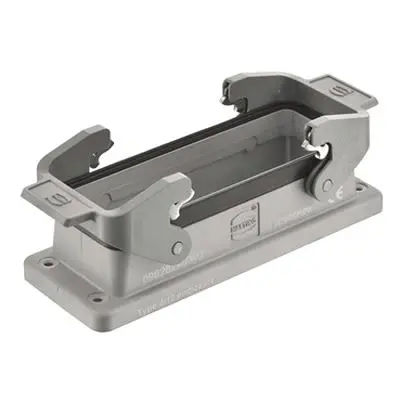 Produktfoto 1 von HARTING Han EMC/B Gehäuse Doppelter Hebel 2, Hinten 24B Anbaugehäuse, IP66