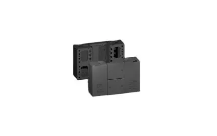 Produktfoto 1 von Rittal VX Stahlblech Eckstück Basis/Sockel Gehäuseabdeckung Schwarz, 300 mm, H. 200 mm