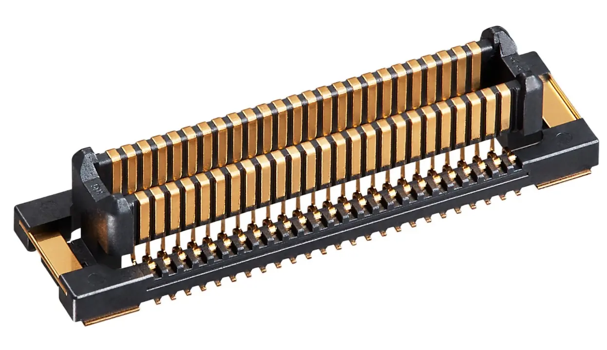 Produktfoto 1 von Hirose BM54 Anschluss Gerade, 50-polig / 2-reihig, Raster 0.4 mm Raster SMD, Stecksystem, Ummantelt