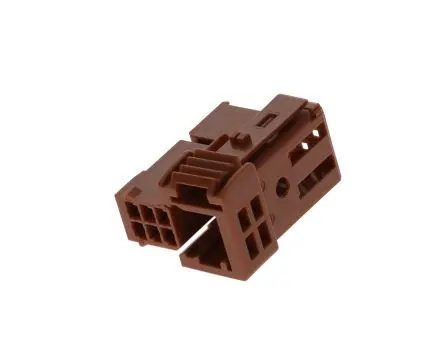 Produktfoto 1 von Molex 98298 Kfz-Steckverbinder, Platine, Anschluss, Steckbar, Buchse, 6-polig, Braun / 2-reihig