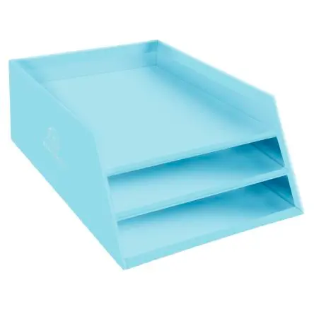 Produktfoto 1 von Exacompta Briefkorb, A4, Himmelblau Briefkorb, Karton