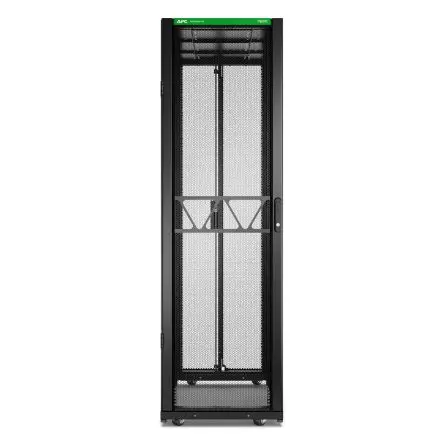 Produktfoto 1 von APC Serie NetShelter SX Gehäuse, 42 U, Stahl, Ges H. 1991 mm, Schwarz 1200 mm, 131.04 kg, 4-beinig 600 mm