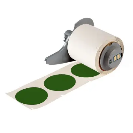 Produktfoto 1 von Brady Etikett B. 46.02 mm für BMP71 250 Pro Rolle auf Weiß Grün Vinyl
