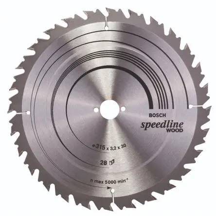 Produktfoto 1 von Bosch 28 Hartmetall Holz Sägeblatt, Ø 315 mm 1