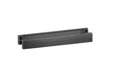 Produktfoto 1 von Rittal VX Stahlblech Eckstück Basis/Sockel Gehäuseabdeckung Schwarz, 1600 mm, H. 200 mm