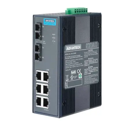 Produktfoto 1 von Advantech Verwaltungsfreier Ethernet-Switch 8-Port Unmanaged Ethernet-Switch