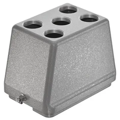 Produktfoto 1 von HARTING Han B Haube Einhebel 1, Kabel 48B Haube für obere Kabeleinführung, IP65