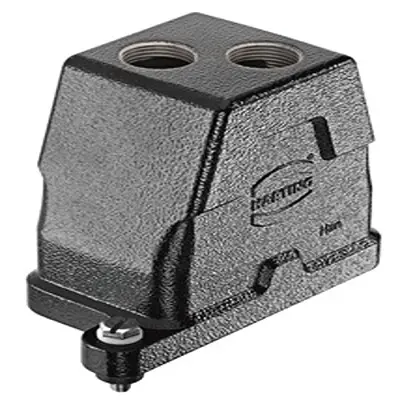 Produktfoto 1 von HARTING Han HPR Haube Schraubbefestigung, Kabel 6B Haube, IP65, IP68, IP69, IPx9K
