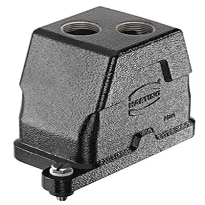 Produktfoto 1 von HARTING Han HPR Haube Schraubbefestigung, Kabel 6B Haube, IP65, IP68, IP69, IPx9K