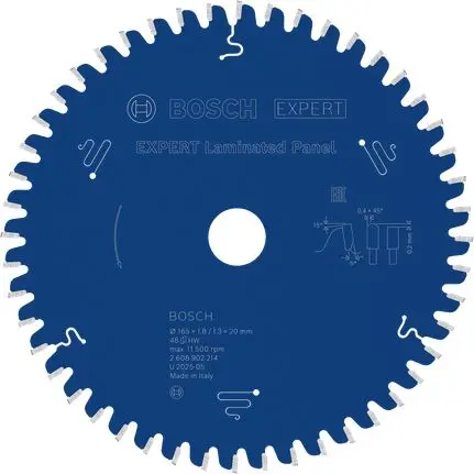 Produktfoto 1 von Bosch 48 Hartmetall Laminate Sägeblatt, Ø 165 mm 1