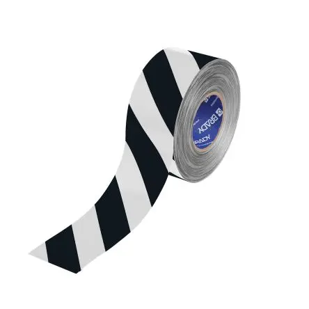 Produktfoto 1 von Brady PE Sicherheitsband Schwarz, Weiß Typ Markierungsband, Stärke 0.56 mm, 3Zoll x 100 ft