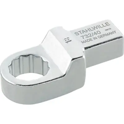 Produktfoto 1 von STAHLWILLE, 14 x 18 mm Vierkant Ringschlüsseleinsatz, Vernickelt, 14 mm