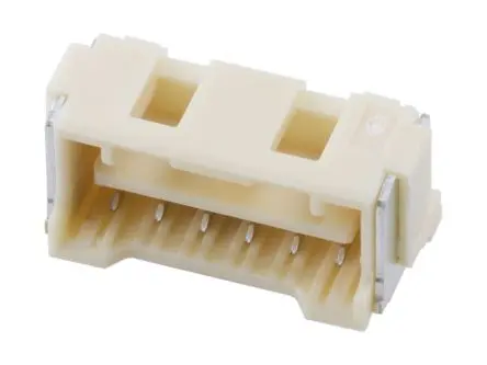 Produktfoto 1 von Molex 502443 Buchsentülle Vertikal, 2-polig / 1-reihig, Raster 2 mm Raster Oberfläche, Kabel-Platine, Ummantelt