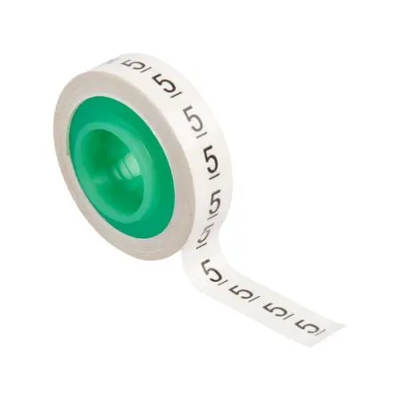 Produktfoto 1 von 3M ScotchCode Nachfüllung, Beschriftung: 5, Schwarz, 2.44 mm Flammhemmend x 5.46mm
