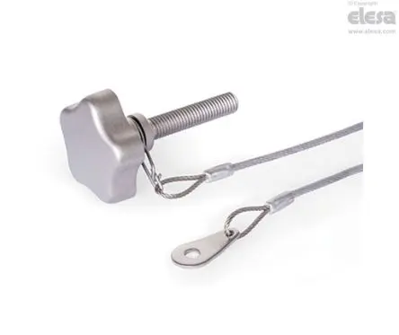 Produktfoto 1 von Ganter Feststellschraube Silber M8 Edelstahl x 15 mm Sternknopf, mit Schraubklemme Ø 40 mm