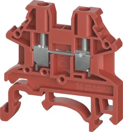 Produktfoto 1 von Wieland Anschlussklemmenblock DIN-Schiene 2 Rot, 2.5mm², 1000V Schraubbefestigung