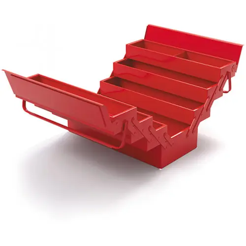 Produktfoto 1 von SAM Leinen Werkzeugbox, L. 430 mm B. 200 mm H. 250 mm, 5.7 kg