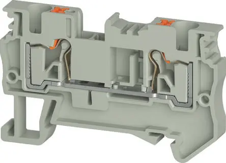 Produktfoto 1 von Wieland Anschlussklemmenblock DIN-Schiene 1 Grau, 4mm², 800V Einsteck-Anschluss