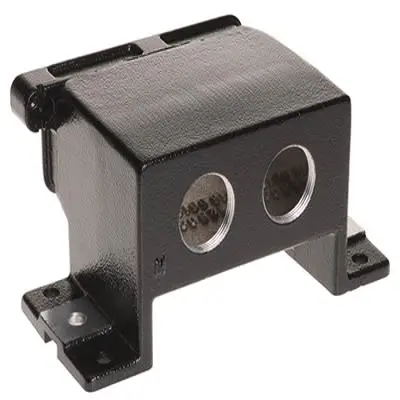 Produktfoto 1 von HARTING Han HPR Oberflächenmontiertes Gehäuse Schraubbefestigung, Oberfläche 16B Haube für obere Kabeleinführung, IP65,