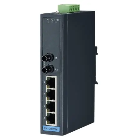 Produktfoto 1 von Advantech Verwaltungsfreier Ethernet-Switch 5-Port Unmanaged Ethernet-Switch 100Mbit/s