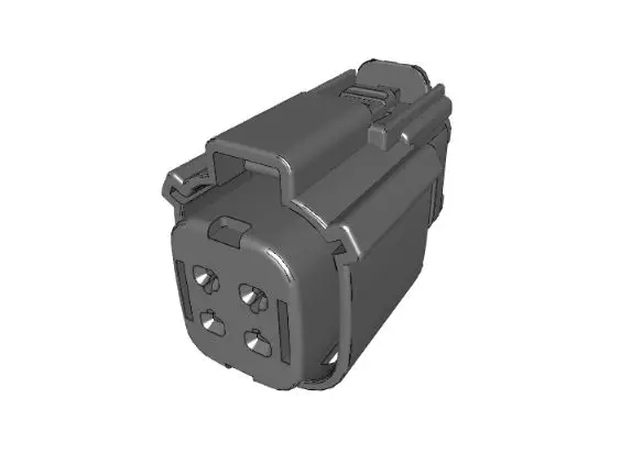 Molex 19418 Serie Steckverbindergehäuse, Buchse, Gerade, 16 to 14 AWG, 4-polig, Steckverbindergehäuse