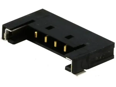 Produktfoto 1 von Molex 504050 Leiterplattenleiste gewinkelt, 3-polig / 1-reihig, Raster 1.5 mm Raster Oberfläche, Belegung,
