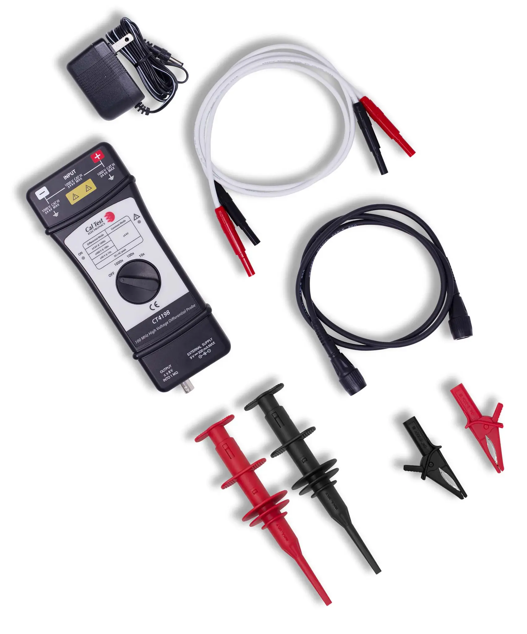 Produktfoto 1 von CT Oszilloskoptastkopf Differenzial 50 MHz 8 kV Temperaturfühler