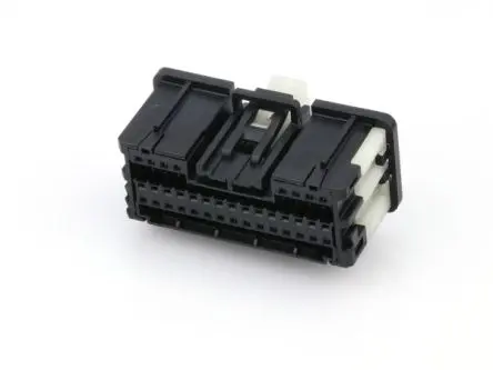 Produktfoto 1 von Molex 34959 Steckverbindergehäuse, Kabel, Stiftsockel, Crimpbefestigung, Buchse, 38-polig, Schwarz / 3-reihig