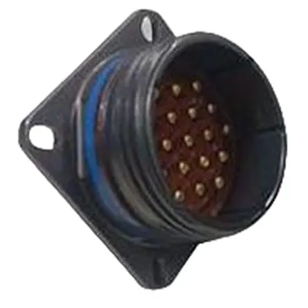 Amphenol Limited, Tri-Start Aluminiumlegierung Buchsentülle Gerade, 22-polig, Frontplattenmontage, Gehäuse 13 Buchse,