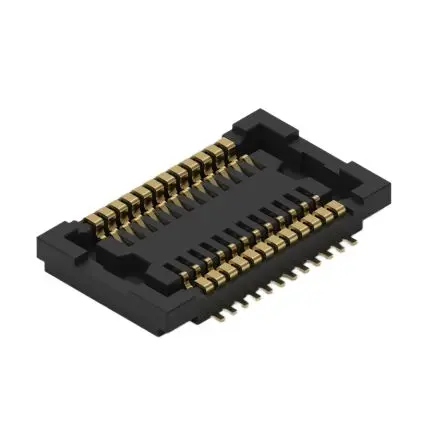 Produktfoto 1 von Wurth Elektronik WR-BTB Buchsentülle Vertikal, 24-polig / 2-reihig, Raster 0.4 mm Raster Oberfläche, Platine-Platine,