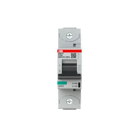 2001 Technology S800 Miniaturüberlastschalter C-Kurve, Pol 1-polig 10kA, Abschaltvermögen 50 kA S800