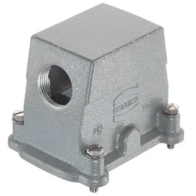 Produktfoto 1 von HARTING Han HP Haube Schraubbefestigung, Kabel 10B Haube, IP66, IP68, IP69, IPx9K