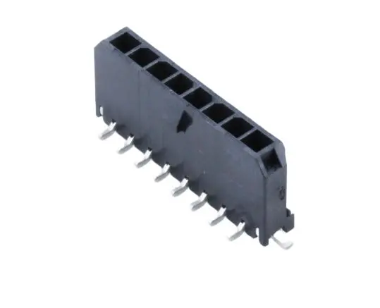 Produktfoto 1 von Molex 43650 Leiterplattenleiste Vertikal, 8-polig / 1-reihig, Raster 3 mm SMD, Kabel-Platine, Ummantelt