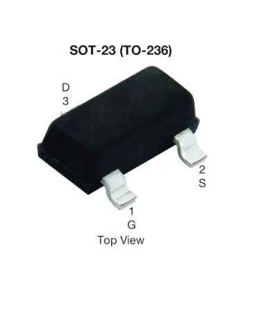Produktfoto 1 von Vishay SI2324BDS N-Kanal, Oberfläche MOSFET Erweiterung 100 V / 1.9 A 1.7 W, 3-Pin SOT-23 (TO-236AB)