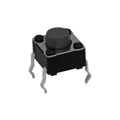 C & K IP40 Taster 1-poliger Schließer - Schließer Runde Kappe, Gull-Wing-Terminal 50mA Tastend Blau SMD B. 6mm L. 6 mm