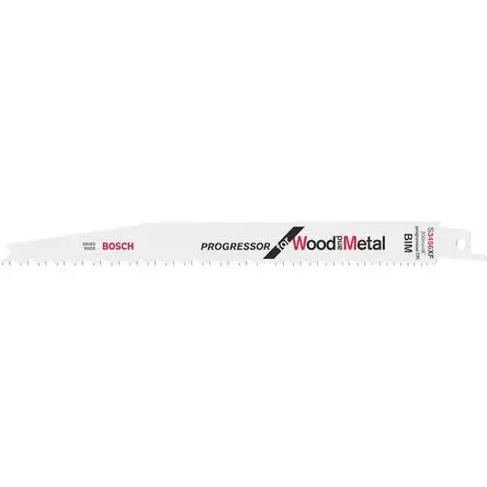 Produktfoto 1 von Bosch Bimetall Metall, Holz Säbelsägeblatt / 12 TPI 200 mm