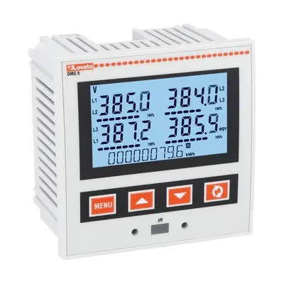 Produktfoto 1 von Lovato DMG600 Energiemessgerät LCD 46 mm x 72 mm Energiemessgerät / 3-phasig