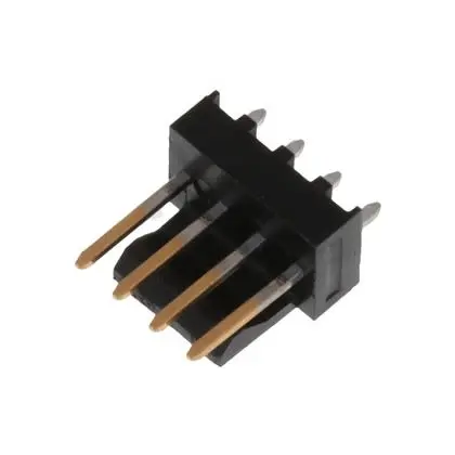 Produktfoto 1 von Molex 171856 Leiterplattenleiste Vertikal, 4-polig / 1-reihig, Raster 2.54 mm Raster Oberfläche, Kabel-Platine,