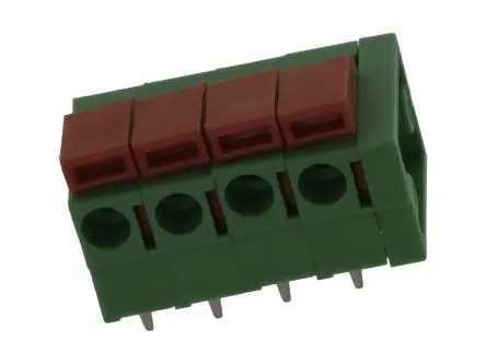 Produktfoto 1 von Molex 39700 Draht-zu-Platine-Anschlussblock 45 Grad, Kabel-Platine, 3-polig / 1-reihig, Raster 3.5 mm
