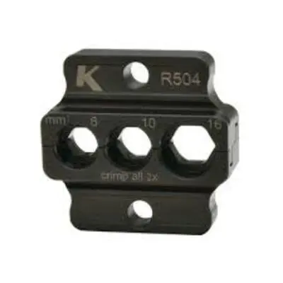 Produktfoto 1 von Klauke R50 Crimp-Backe, 6 - 16 mm² Schwarz, Crimp-Backe