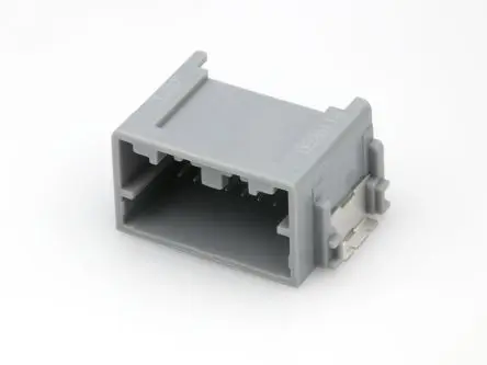 Produktfoto 1 von Molex 34897 Leiterplattenleiste, Oberfläche, Kfz-Stiftsockel, SMD, Stecker, 12-polig, Grau / 2-reihig