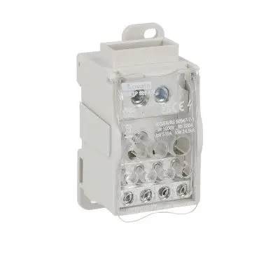 Produktfoto 1 von Lovato Verteilerblock 12-polig / 1000V ac/dc 520A, Polycarbonat Klar, IP20