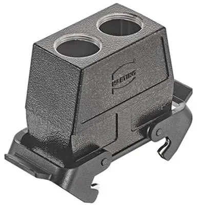 HARTING Han B Gehäuse Doppelter Hebel 2, Kabel 16B Kupplungsgehäuse, IP65