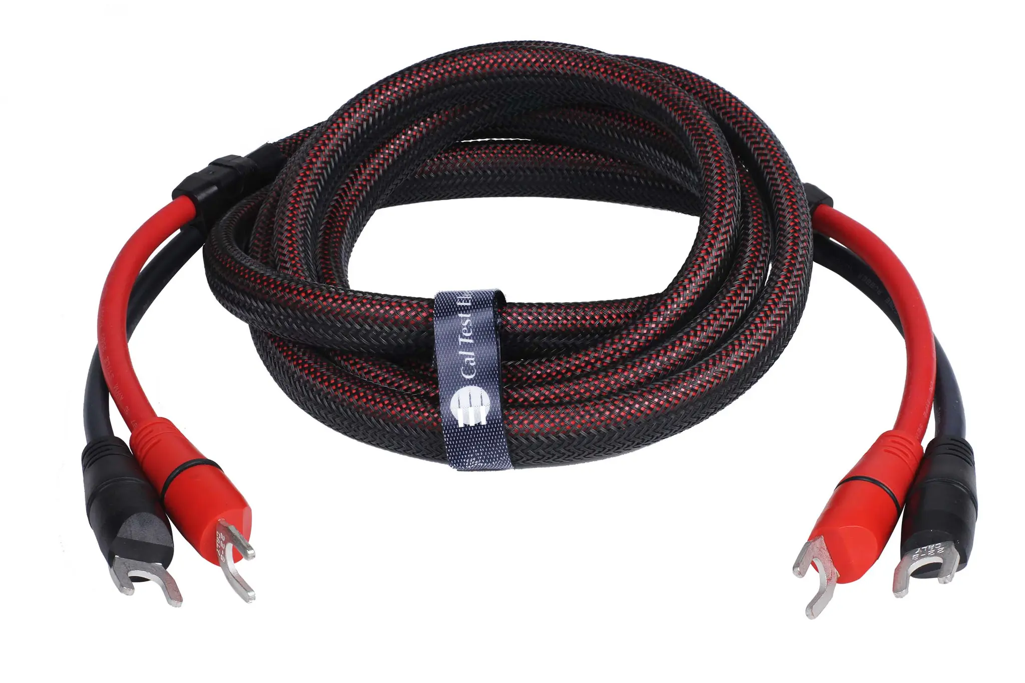 Produktfoto 1 von Messleitung 60A Stecker / Stecker, Schwarz, Rot Silikon-isoliert 200 cm