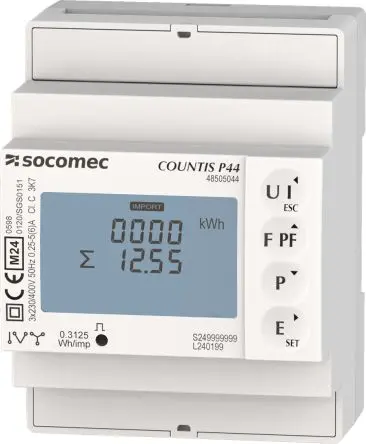 Produktfoto 1 von Socomec Countis P46 Energiemessgerät LCD Elektronik / 3-phasig Impulsausgang
