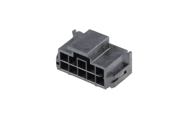 Produktfoto 1 von Molex 105405 Leiterplattenleiste gewinkelt, 10-polig / 2-reihig, Raster 2.5 mm SMD, Kabel-Platine, Ummantelt