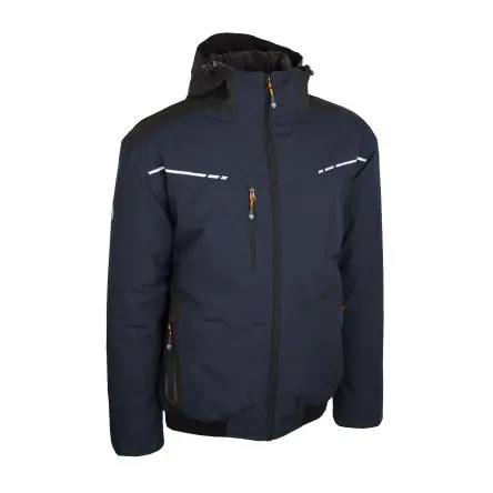 Produktfoto 1 von SINGER SAFETY BLUETON Unisex Atmungsaktiv, Kälteschutz, Wasserdicht, Windbeständig Bomberjacke 100 % Polyester Schwarz,